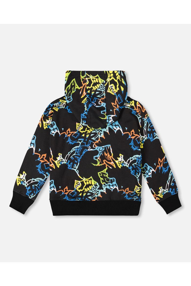 Hooded Fleece Sweatshirt, Alternate, color, Black