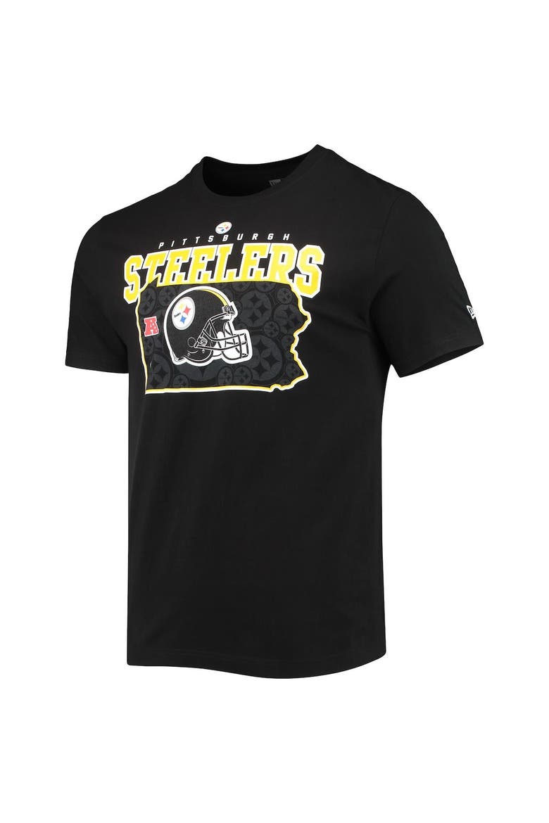 Men's New Era Black Pittsburgh Steelers Local Pack T-Shirt, Alternate, color, Black
