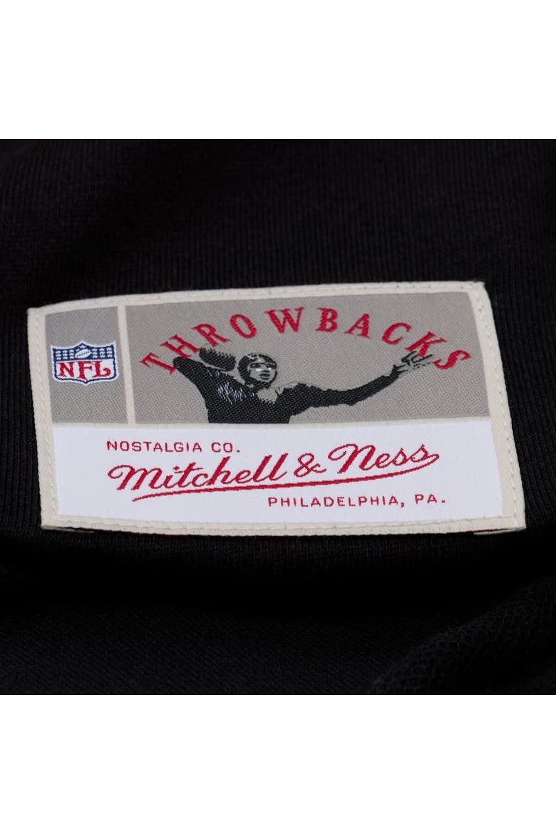 Women's Mitchell & Ness  Black Pittsburgh Steelers  Cropped Long Sleeve Rugby Polo, Alternate, color, Black