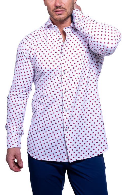 Maceoo Einstein Resistance Contemporary Fit Stretch Button-up Shirt
