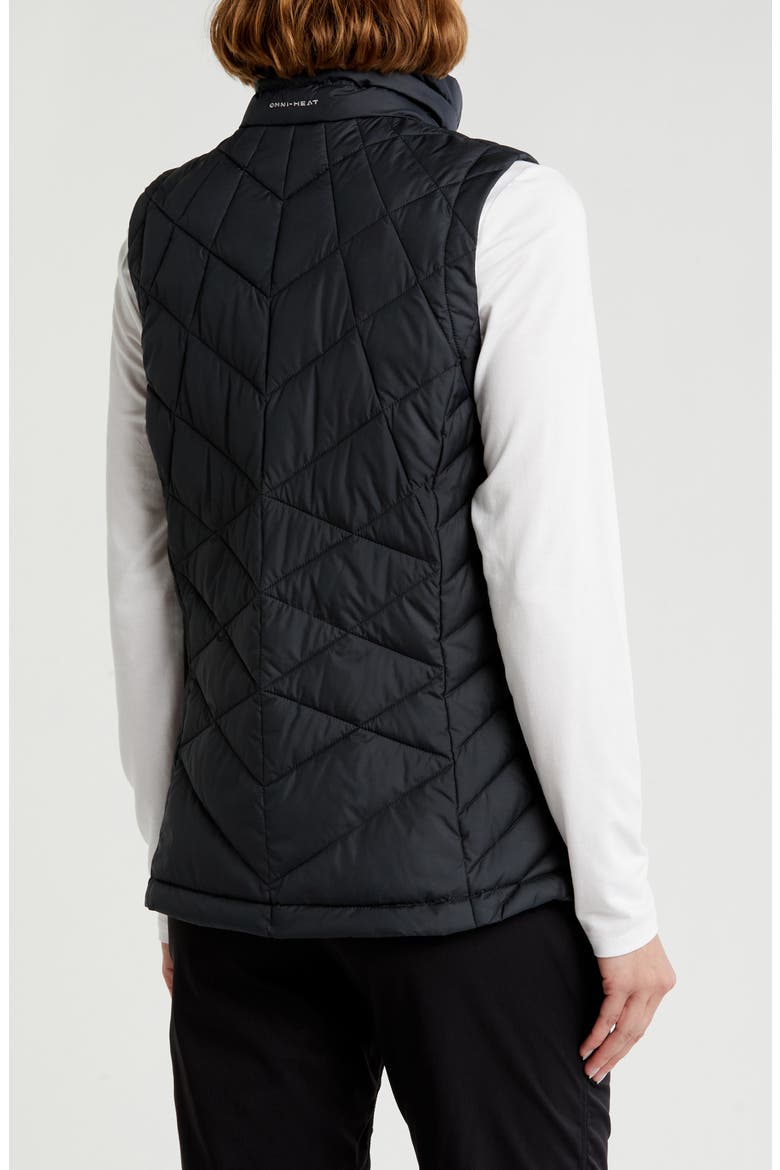 Heavenly II Water Repellent Quilted Vest, Alternate, color, BLACK
