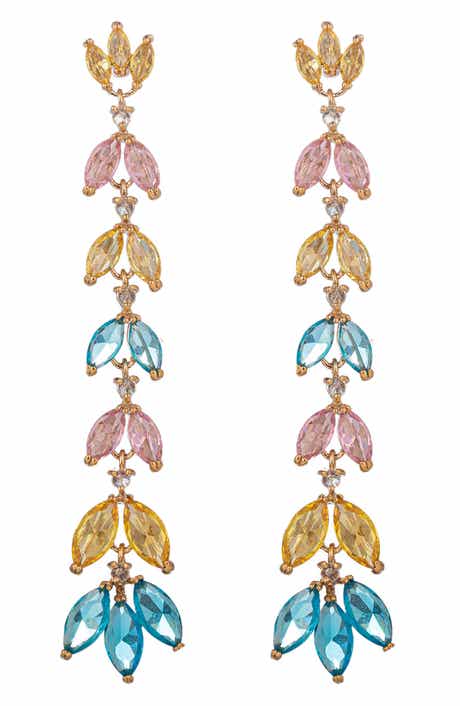EYE CANDY LOS ANGELES Camila CZ Drop Earrings