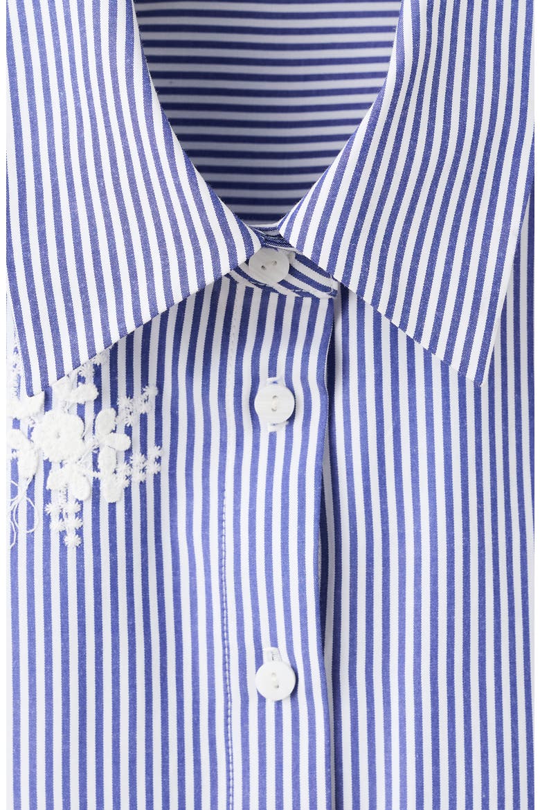 Embroidered Stripe Shirt, Alternate, color, SKY BLUE