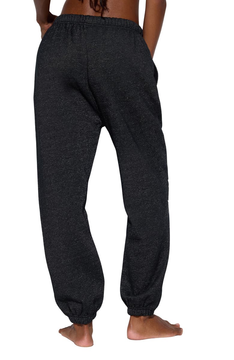 Spiritual Gangster Saturn Cotton Blend Sweatpants, Alternate, color, Black