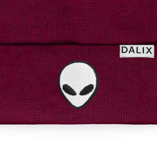 Dalix Alien Beanie In Maroon