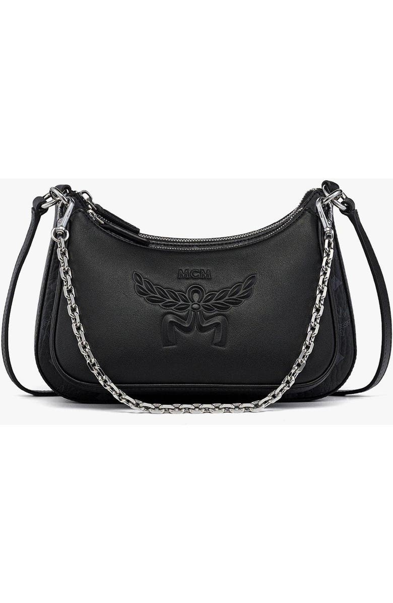 MCM Aren Duo Hobo in Visetos, Main, color, Black