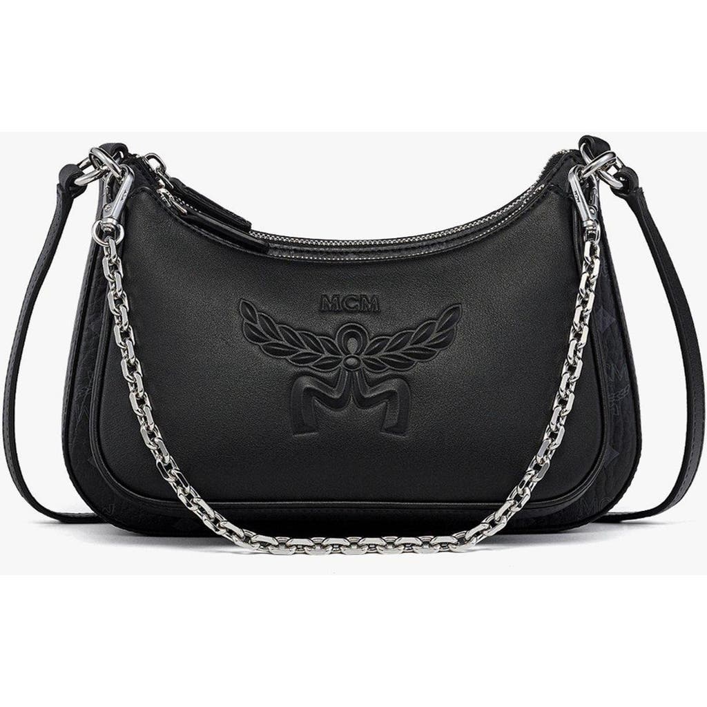 Mcm Aren Duo Hobo In Black