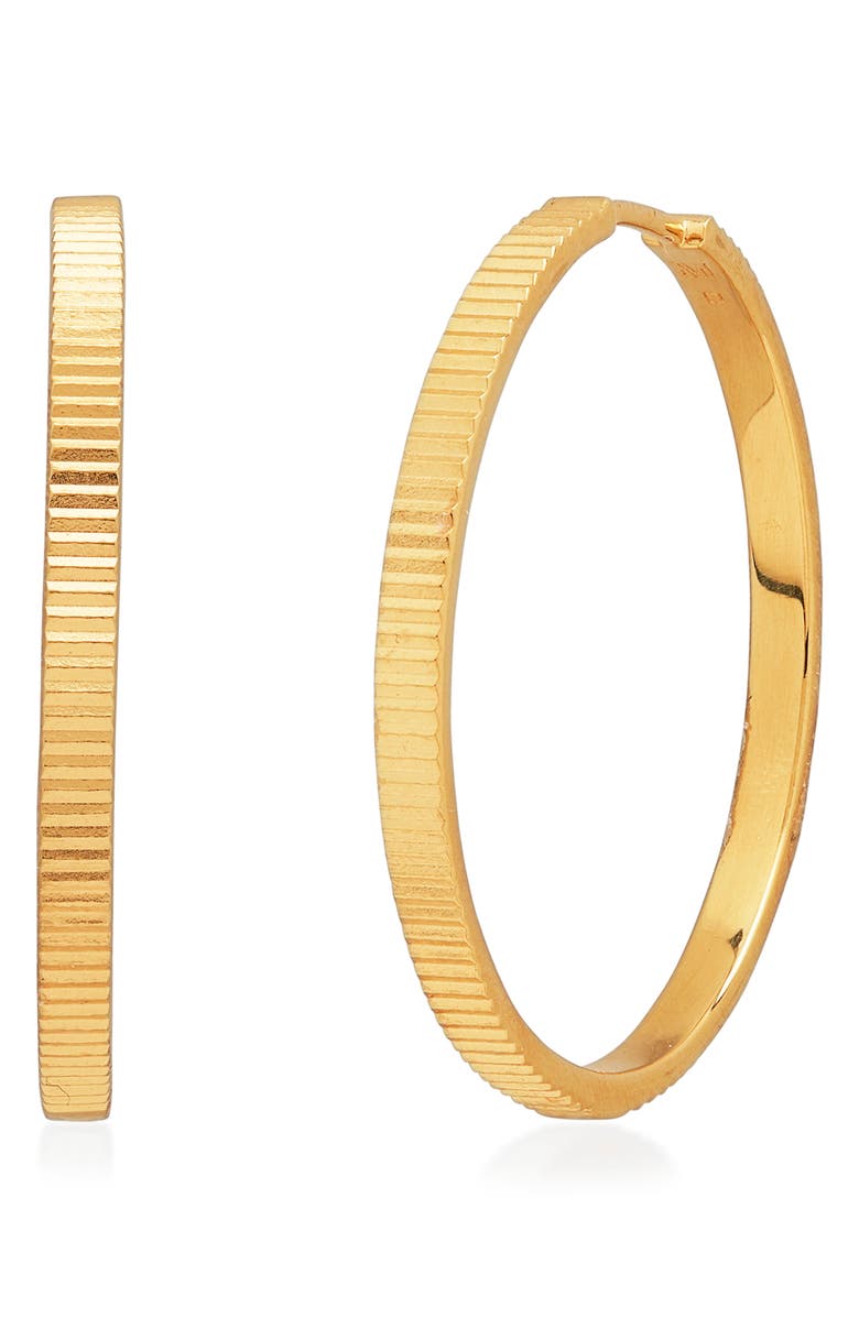 Monica Vinader Disco Large Hoop Earrings, Main, color, Gold