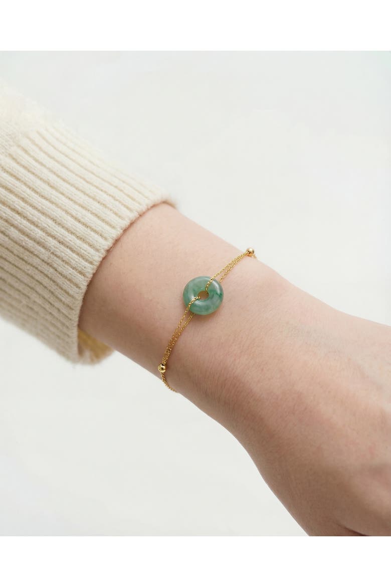 Marlo Green Jade Gold Bracelet, Alternate, color, Green
