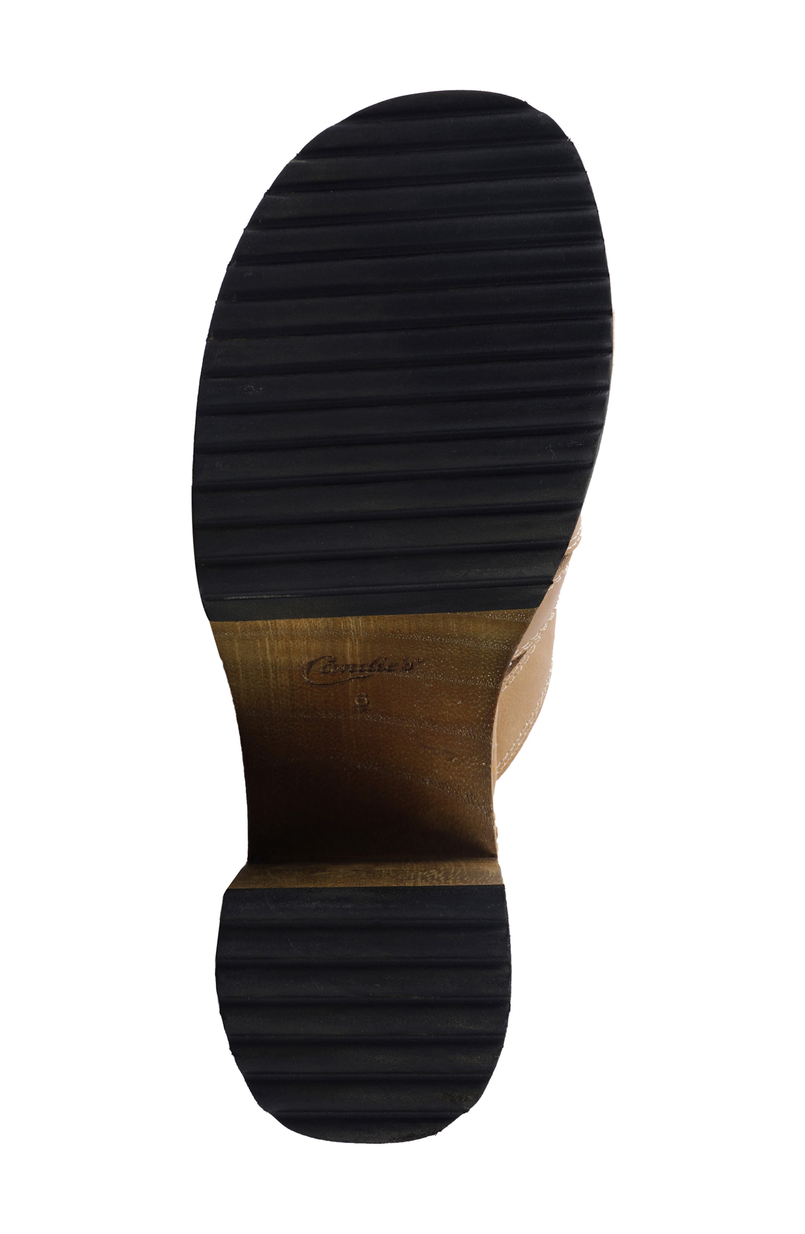 Candie's Fiore Platform Slide Sandal, Alternate, color, Natural Leather