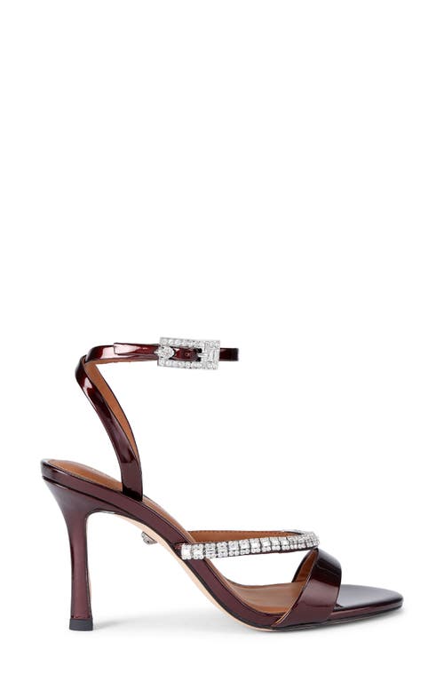 Kurt Geiger London Crystal Ankle Strap Sandal In Brown