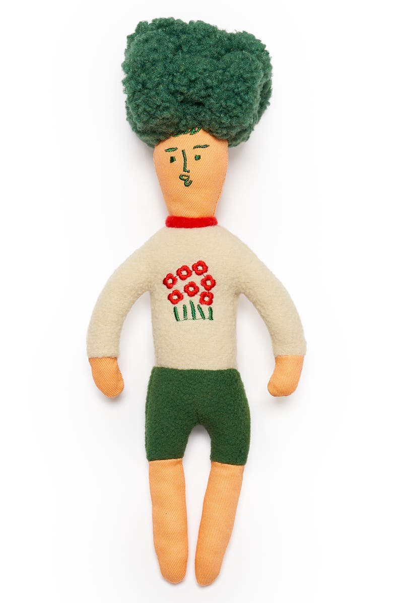 the furryfolks Flower Hooman Nosework Toy, Main, color, Green