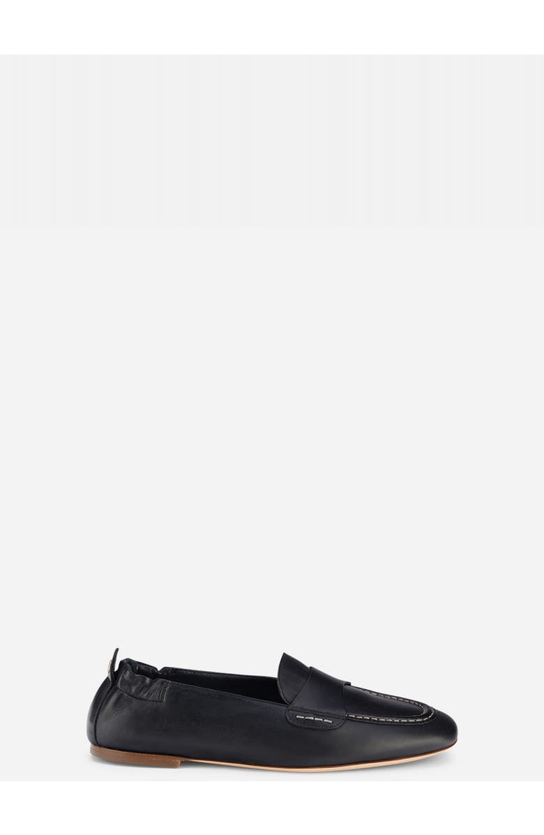AGL Mara Pure Leather Moccasin, Main, color, Black Nappa