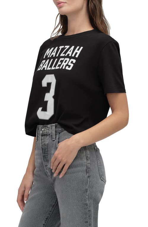 Favorite Daughter Matza Ballers Graphic T-shirt In Black