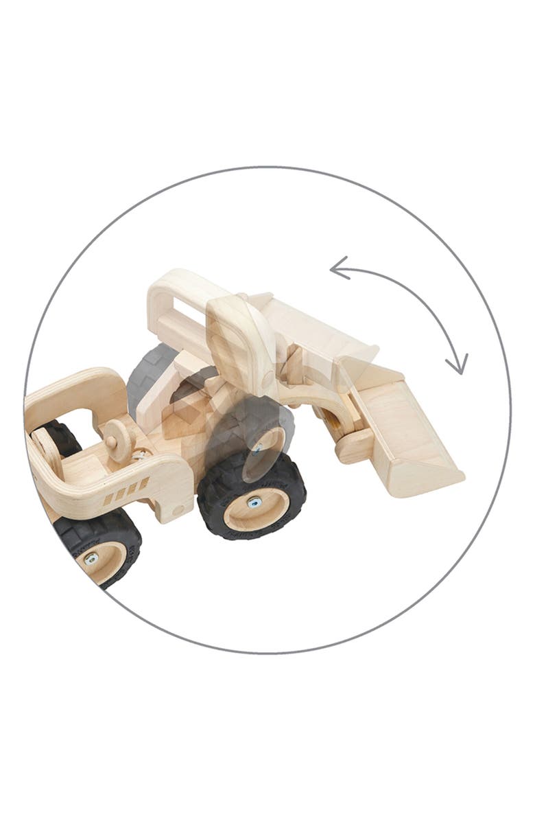 PlanToys<sup>®</sup> Bulldozer Toy, Alternate, color, Natural