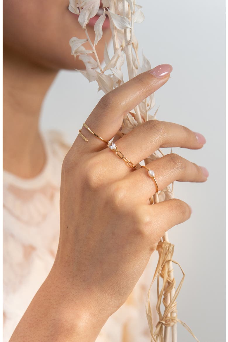 Skinny Keishi Cultured Pearl Ring, Alternate, color, 14KYG