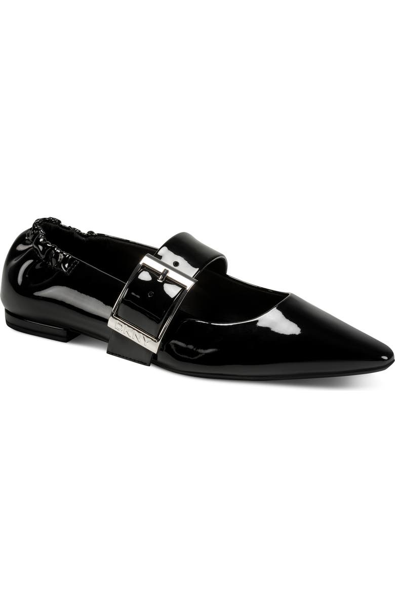 DKNY Cormic Mary Jane Pointed Toe Flat, Main, color, Black