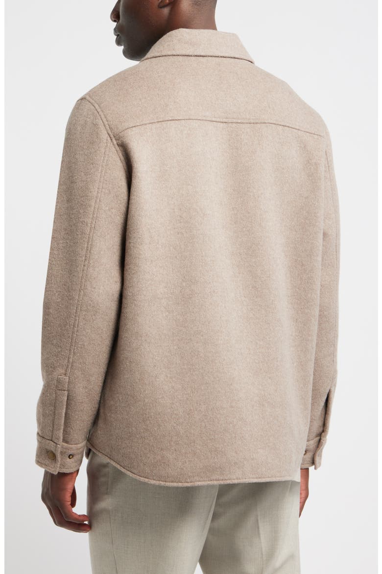 Wool Blend Shirt Jacket, Alternate, color, OATMEAL HEATHER