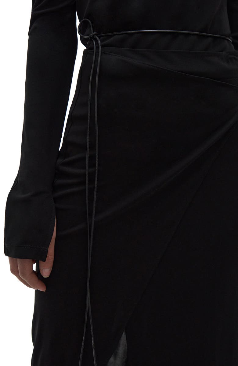 Helmut Lang Asymmetric Wrap Skirt, Alternate, color, 
