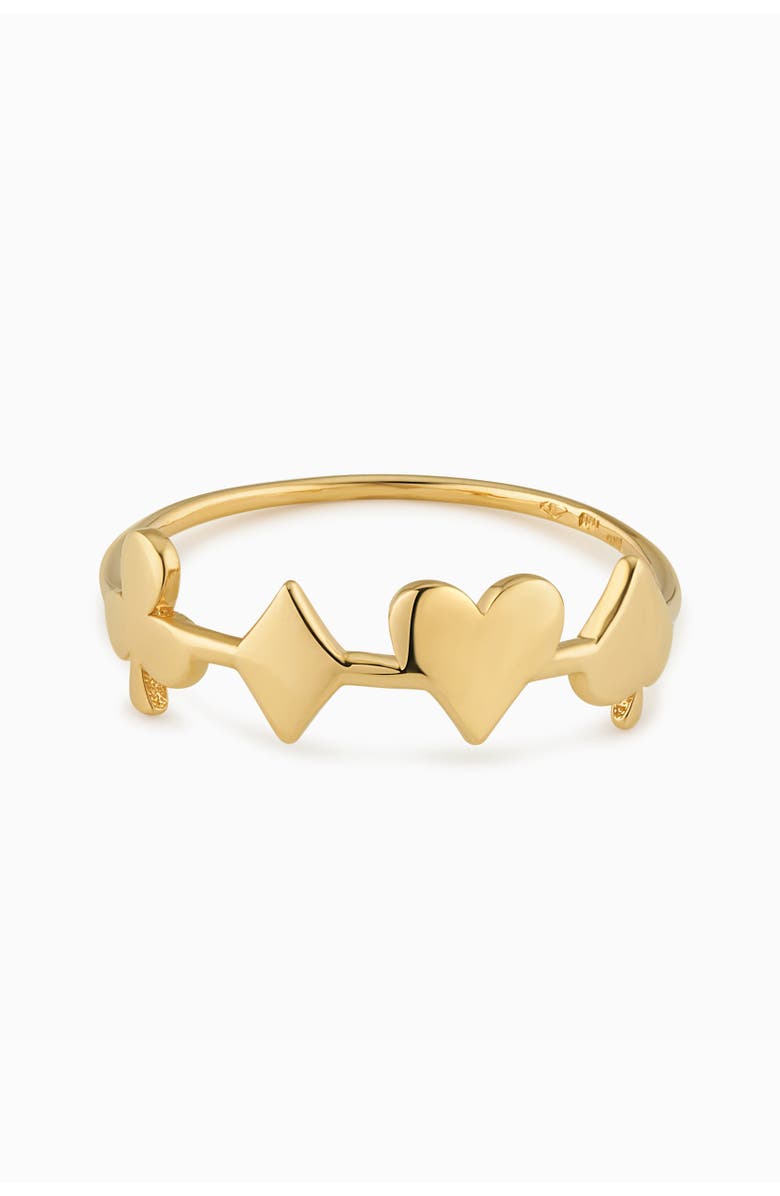 Oradina 14K Yellow Gold Full House Ring, Alternate, color,