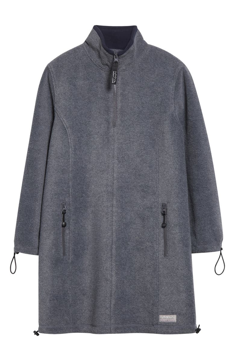 Sandy Liang Lamb Polar Fleece Minidress, Alternate, color, Grey