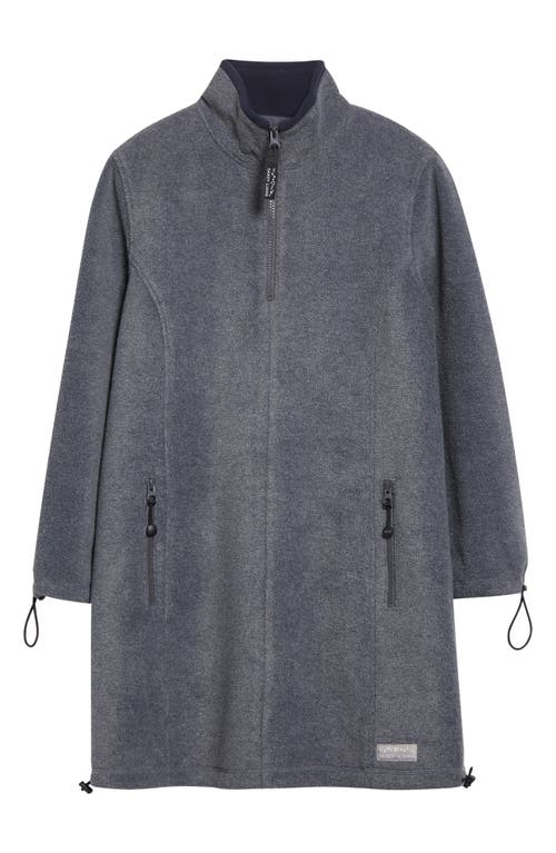 Sandy Liang Lamb Polar Fleece Minidress In Gray