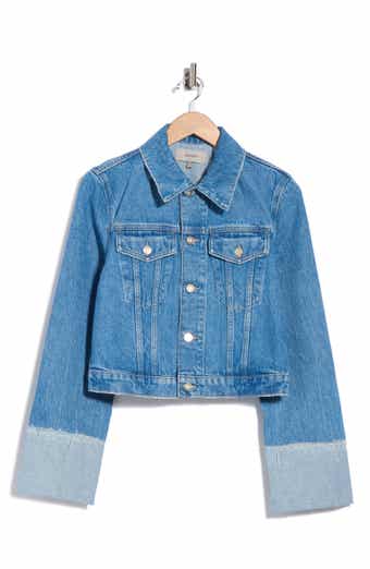 Cuffed Crop Denim Jacket