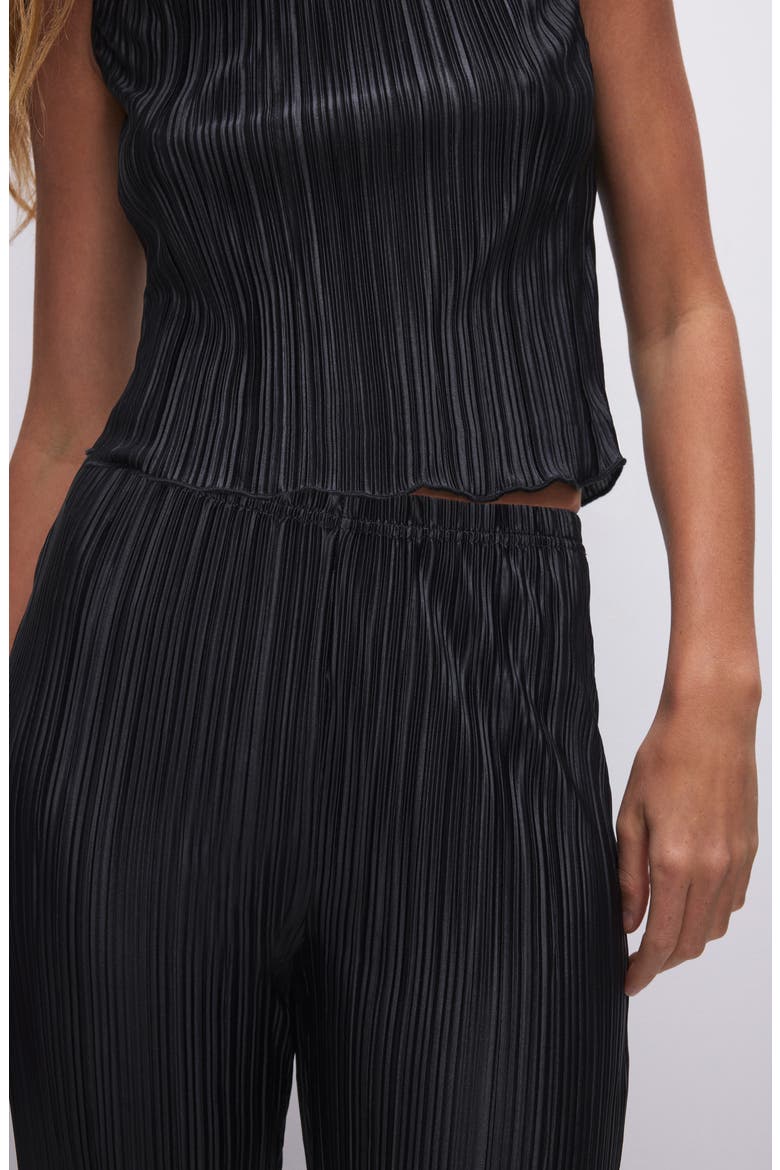 Always Fits High Waist Plissé Pants, Alternate, color, BLACK001
