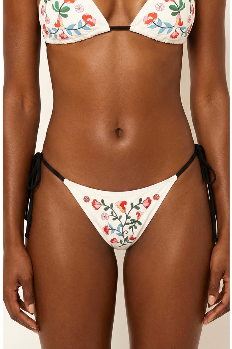 Wild Rose Reversible Tie Side Bottom, Alternate, color, Pink