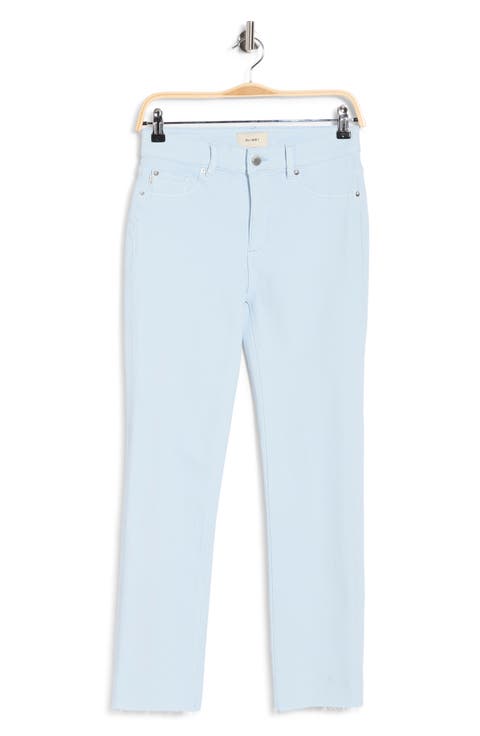 Mara Raw Hem Ankle Straight Leg Jeans (Cerulean)