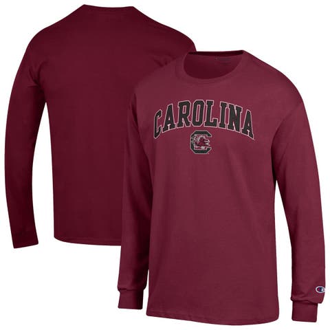 Men
s Champion  Garnet South Carolina Gamecocks Arch Over Logo Long Sleeve T-Shirt