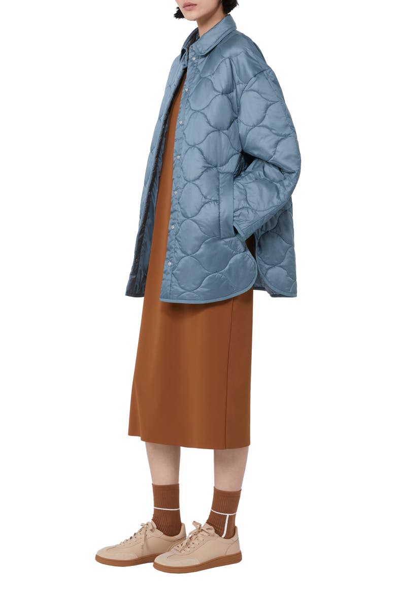 MM by Max Mara Zante Quilted Jacket, Alternate, color, Avio