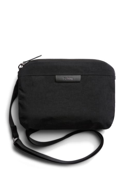 ★送料・関税込★OPEN YY★MESH CROSSBODY BAG★ CHAMPS Onyx Collection 9.5 in., Black Leather Crossbody Bag
