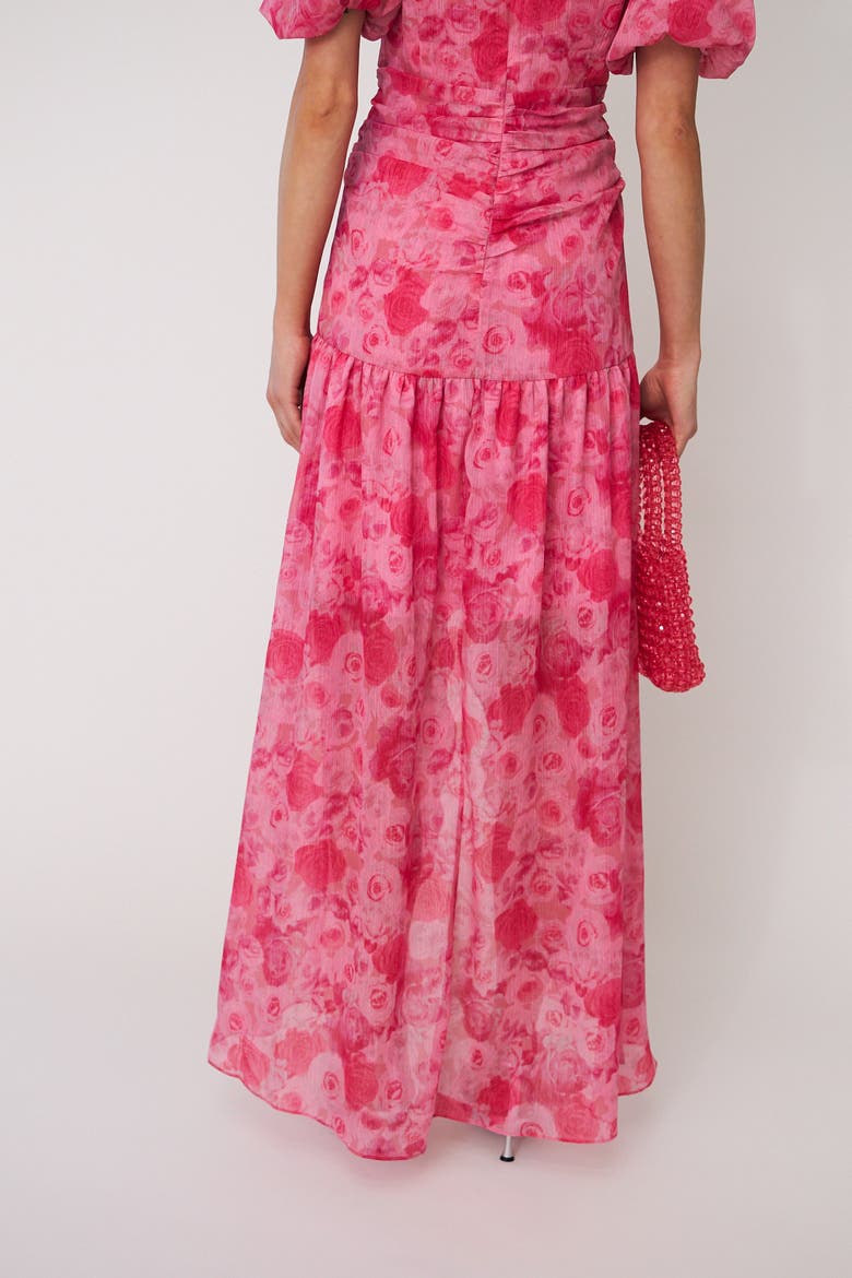 Elaine Floral Maxi Dress, Alternate, color, Pink Rosegarden