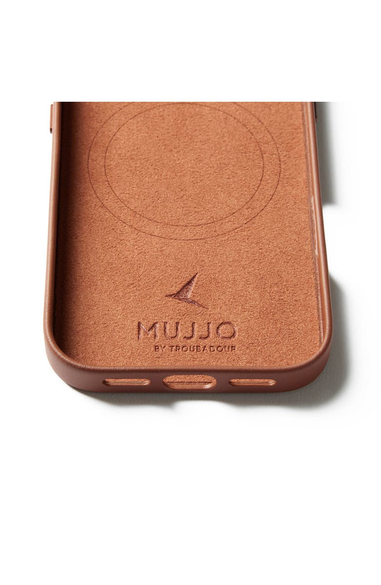 MUJJO Full Leather Case for iPhone 17, Alternate, color, Tan