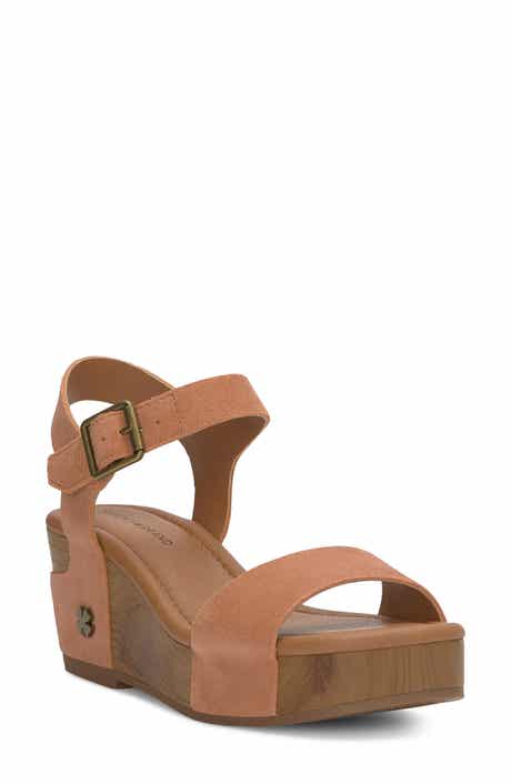 Lucky Brand Adario Ankle Strap Platform Wedge Sandal