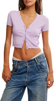 Free People Cassie Crop Cardigan