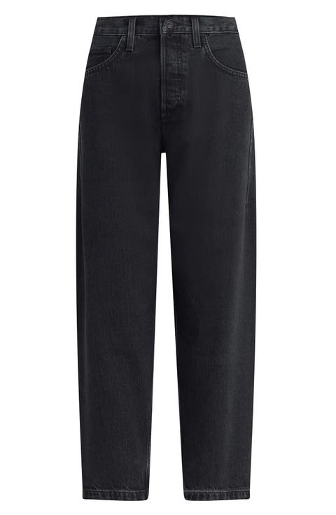 The Nikki Mid Rise Barrel Jeans (Asphalt)