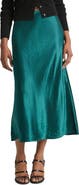 Vince Rumpled Satin Slip Skirt