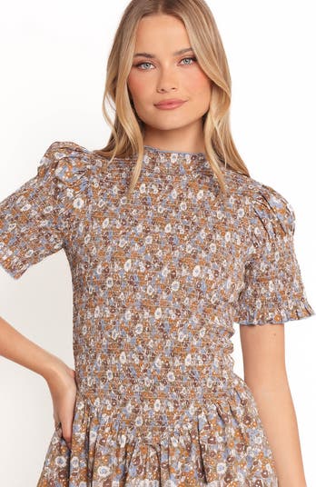 Celine Smocked Minidress