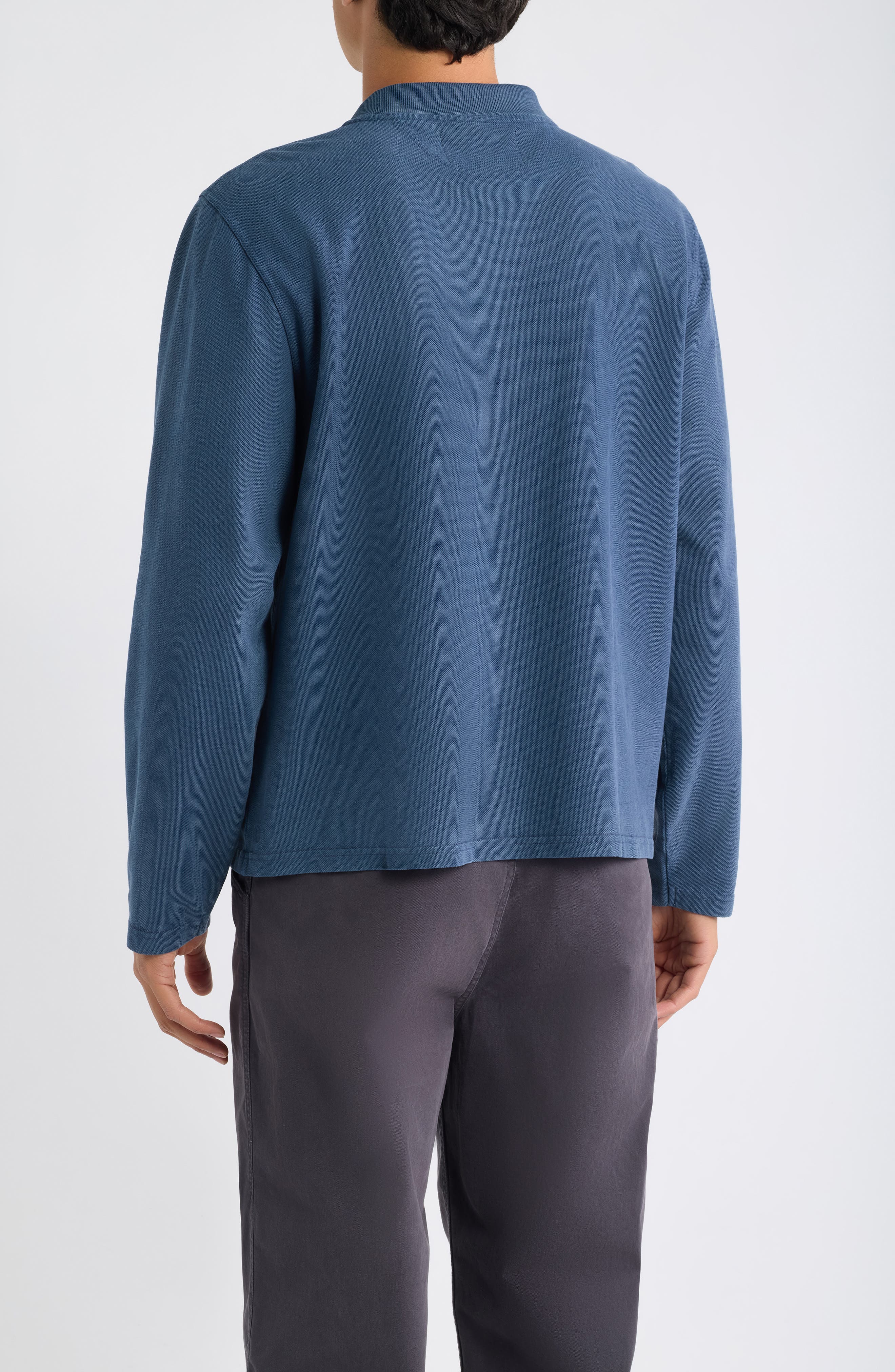 Corridor Long Sleeve Cotton Piqué Polo (Men) | Nordstrom
