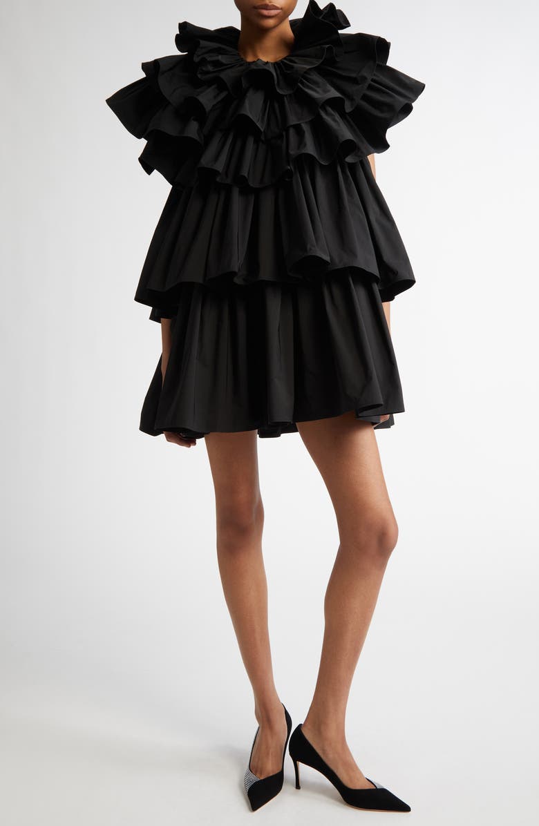 Vaquera Tiered Ruffle Minidress, Main, color,