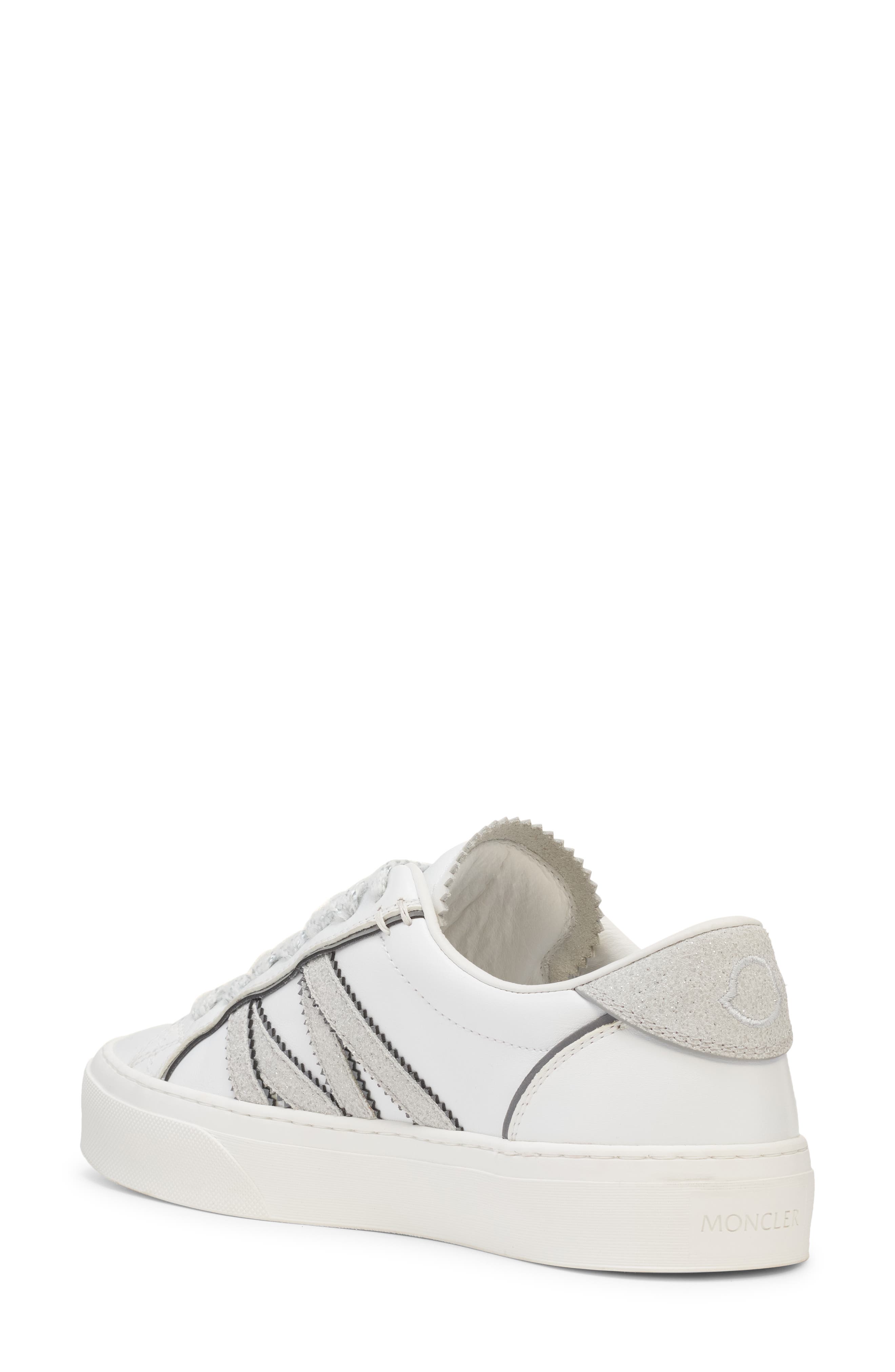 Moncler Monaco Sneaker, Alternate, color, Brilliant White