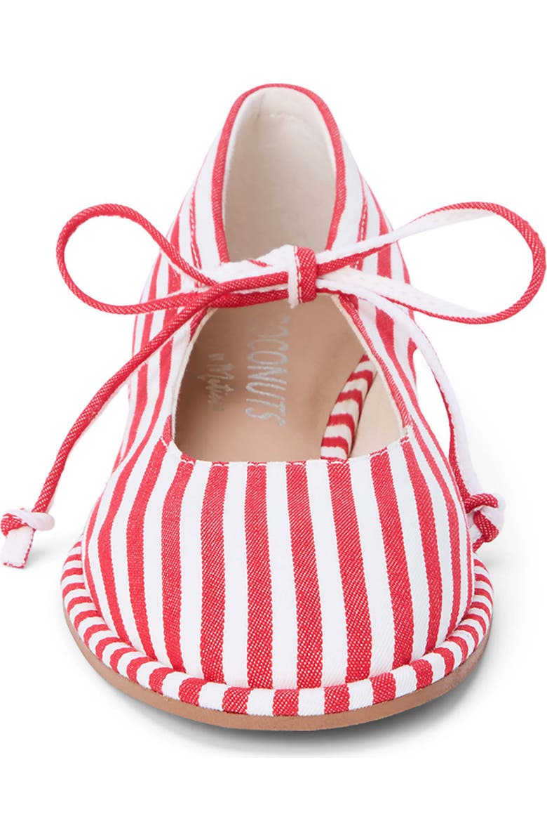 Coconuts by Matisse Gerry Ballet Flat, Alternate, color, Red Stripe
