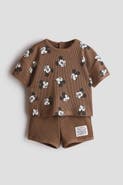 H&M 2-piece Printed Cotton Jersey Set