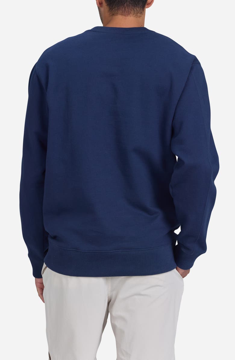 Bad Birdie Mahalo Embroidered Crewneck Sweatshirt, Alternate, color, Dark Navy