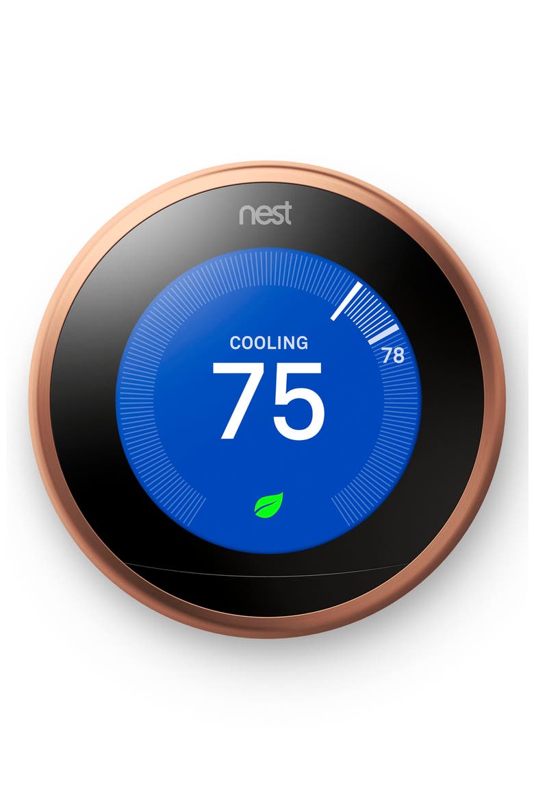 Learning Thermostat, Alternate, color, COPPER