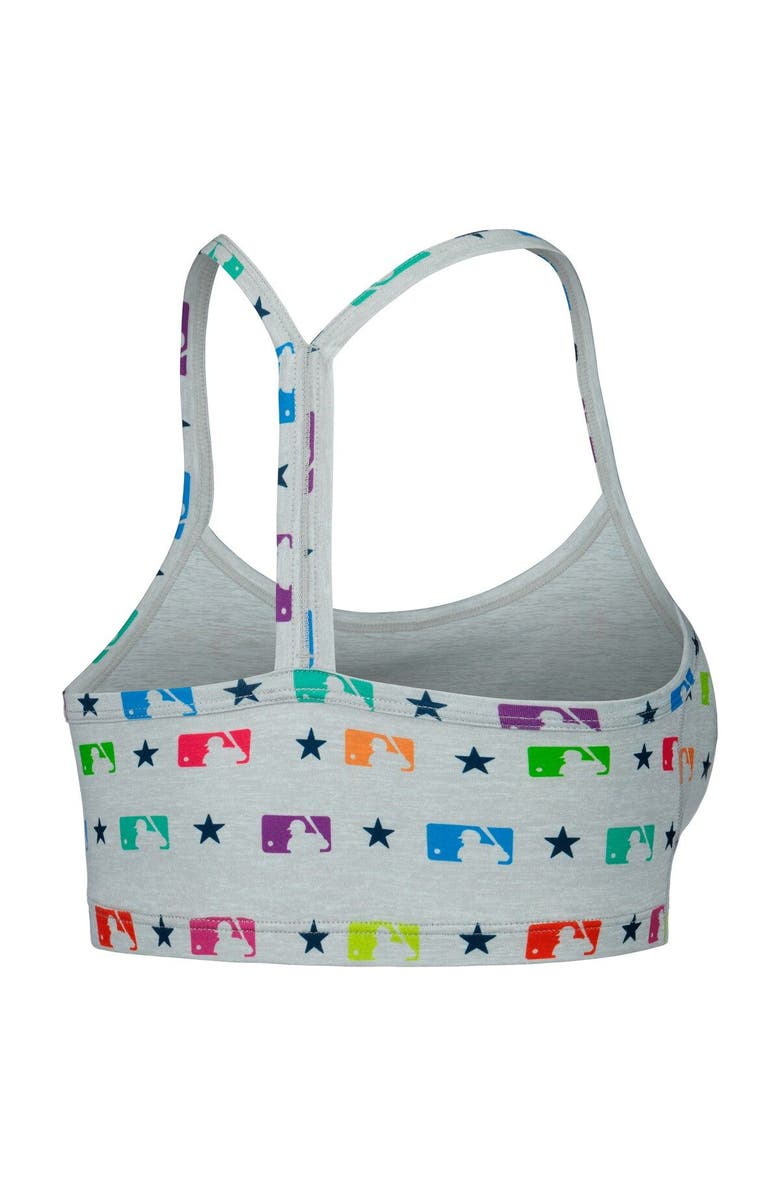 Terez Women's Terez Gray MLB TLC Rainbow Bra, Alternate, color, 