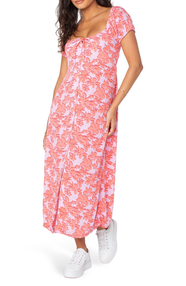 Roxy Shelley Coast Print Maxi Dress, Alternate, color, 