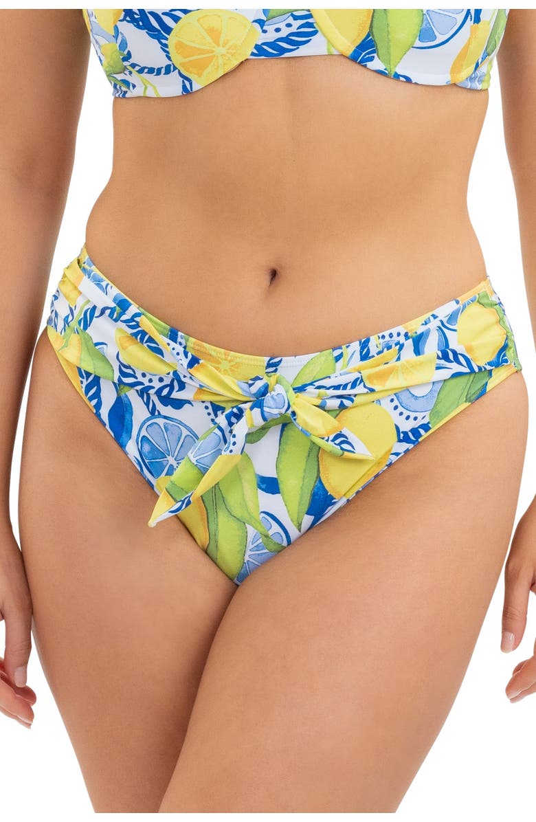 Kenny Flowers The Positano - Fuller Coverage High Waist Tie Bottom, Main, color, White